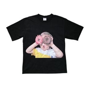 Acme De La Vie ADLV Baby Face Donut Graphic T-Shirt Men’s M Black Oversized Tee